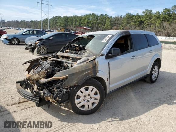 2014 Dodge Journey SE with VIN 3C4PDCAB6ET197562, listed as a Copart auction lot 44533405 with Not Provided miles and Salvage Title. Bid and sale history available at carsss.com. Image 1.