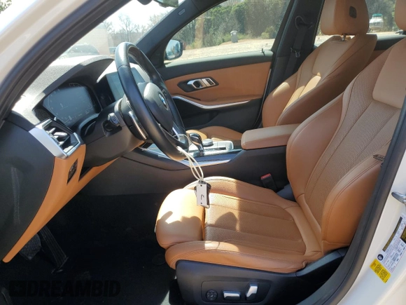 2022 BMW 3 Series 330i with VIN 3MW5R1J07N8C51155, listed as a Copart auction lot 49237135 with 51,985 mi miles and Salvage Title. Bid and sale history available at carsss.com. Image 7.