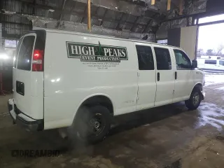 2017 Chevrolet Express Cargo Van with VIN 1GCZGHFG0H1347453, listed as a Copart auction lot 87755795 with 131,831 mi miles and Salvage Title. Bid and sale history available at carsss.com. Image 3.
