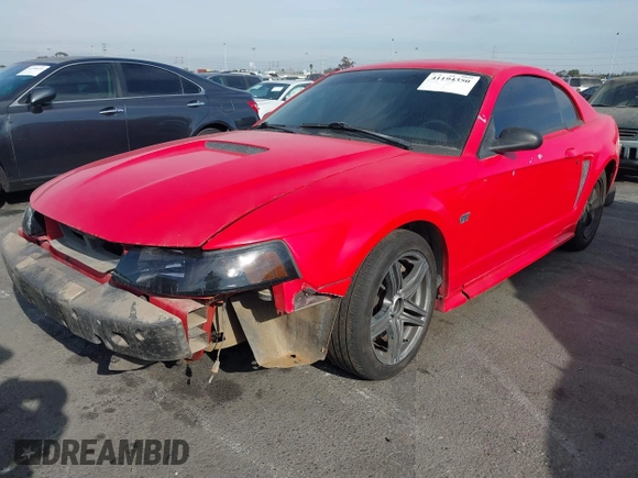 2000 Ford Mustang GT with VIN 1FAFP42X2YF277576, listed as a IAAI auction lot 41194350 with 184,517 mi miles. Bid and sale history available at carsss.com. Image 2.