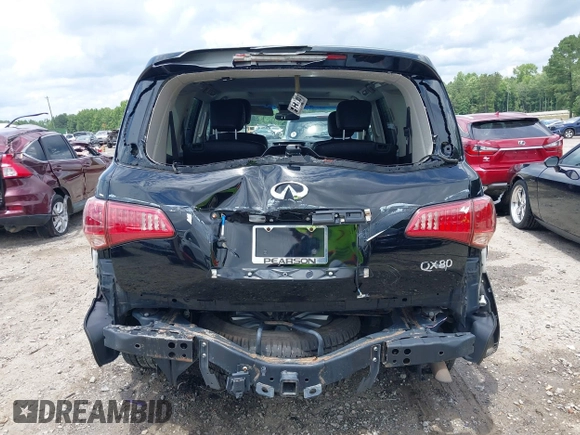2017 Infiniti QX80 Signature Edition with VIN JN8AZ2NE9H9152154, listed as a IAAI auction lot 42457572 with 108,080 mi miles and . Bid and sale history available at DreamBid. Image 6.
