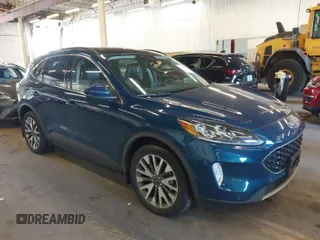 2020 Ford Escape Titanium Hybrid z VIN 1FMCU9DZ8LUA11853, wystawiony jako IAAI lot #40488761 z przebiegiem 50 827 mil mil oraz . Historia ofert i sprzedaży dostępna na DreamBid. Obrazek 1.
