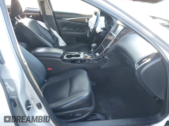 2015 Infiniti Q50 z VIN JN1BV7AP4FM341453, wystawiony jako IAAI lot #41755534 z przebiegiem Nie podano mil oraz . Historia ofert i sprzedaży dostępna na DreamBid. Obrazek 5.