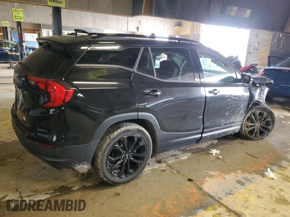 2020 GMC Terrain SLE with VIN 3GKALTEV9LL159094, listed as a Copart auction lot 45492085 with 76,330 mi miles and Salvage Title. Bid and sale history available at DreamBid. Image 3.