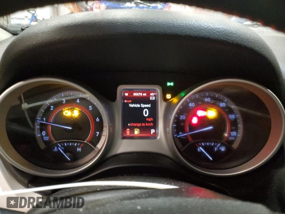 2019 Dodge Journey GT with VIN 3C4PDCEG8KT686465, listed as a Copart auction lot 49888325 with 85,379 mi miles and Salvage title. Bid and sale history available at DreamBid. Image 9.
