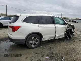 2018 Honda Pilot EX-L with VIN 5FNYF5H59JB031085, listed as a Copart auction lot 53874525 with Not provided miles and Salvage title. Bid and sale history available at DreamBid. Image 3.