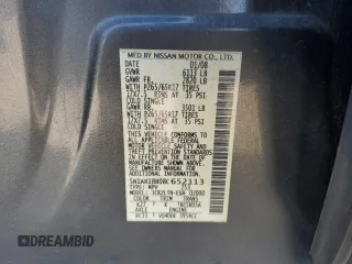 2008 Nissan Pathfinder SE with VIN 5N1AR18B08C652113, listed as a Copart auction lot 53815925 with 252,770 mi miles and Salvage title. Bid and sale history available at DreamBid. Image 13.