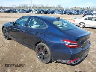 2023 Genesis G70 3.3T with VIN KMTG54TE7PU124124, listed as a IAAI auction lot 41755337 with 15,120 mi miles and . Bid and sale history available at DreamBid. Image 3.