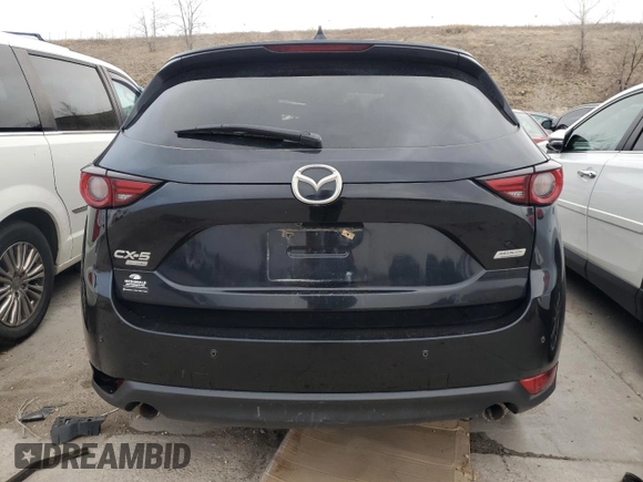 2019 Mazda CX-5 Signature with VIN JM3KFBEY4K0606252, listed as a Copart auction lot 46624995 with 84,965 mi miles and Salvage Title. Bid and sale history available at carsss.com. Image 6.