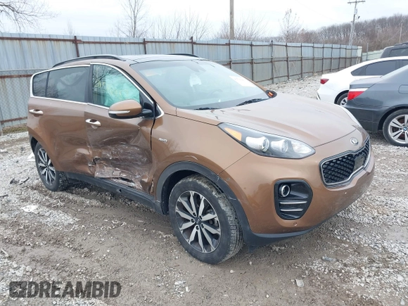 2019 Kia Sportage EX with VIN KNDPNCAC6K7532230, listed as a IAAI auction lot 41516933 with 98,819 mi miles. Bid and sale history available at carsss.com. Image 1.