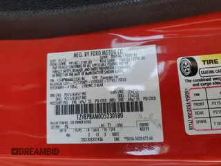 2013 Ford Mustang V6 with VIN 1ZVBP8AM0D5230180, listed as a Copart auction lot 61626655 with 100,168 mi miles and Salvage title. Bid and sale history available at DreamBid. Image 12.