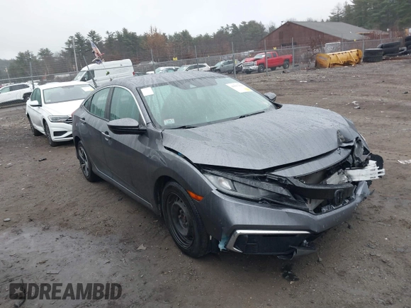 2020 Honda Civic Sedan LX with VIN 2HGFC2F63LH574540, listed as a IAAI auction lot 40927929 with 91,138 mi miles. Bid and sale history available at carsss.com. Image 1.