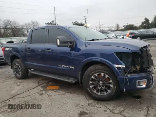 2018 Nissan Titan Pro-4X z VIN 1N6AA1E55JN505223, wystawiony jako Copart lot #85542844 z przebiegiem 113 601 mil mil oraz Szkoda całkowita • Salvage title. Historia ofert i sprzedaży dostępna na DreamBid. Obrazek 4.