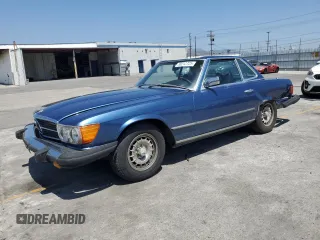 1977 Mercedes-Benz SL with VIN 10704412036886, listed as a Copart auction lot 58012725 with 242,866 mi miles and Salvage title. Bid and sale history available at DreamBid. Image 1.