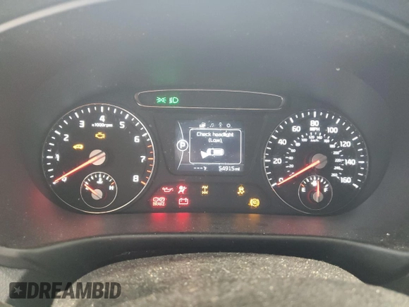 2017 Kia Sorento EX with VIN 5XYPHDA16HG274105, listed as a Copart auction lot 72833364 with 54,915 mi miles and Non Repairable. Bid and sale history available at carsss.com. Image 9.