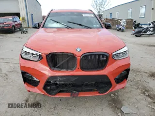 2020 BMW X3 M Competition with VIN 5YMTS0C06LLT10571, listed as a Copart auction lot 78605404 with 0 mi miles and Salvage Title. Bid and sale history available at carsss.com. Image 5.