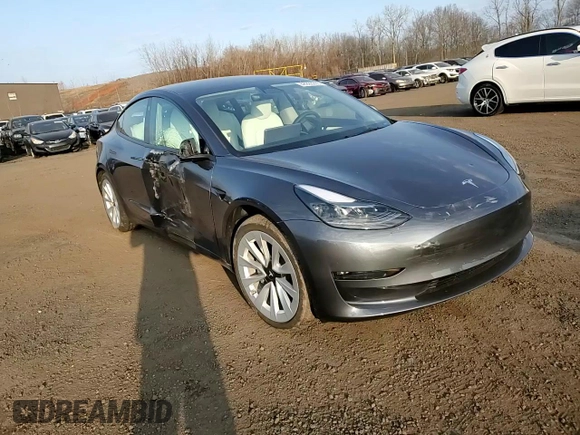 2023 Tesla Model 3 Long Range with VIN 5YJ3E1EBXPF660900, listed as a Copart auction lot 48923265 with 9,954 mi miles and Salvage Title. Bid and sale history available at DreamBid. Image 11.