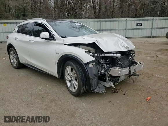2017 Infiniti QX30 Sport with VIN SJKCH5CP6HA034474, listed as a Copart auction lot 44592985 with 80,729 mi miles and Salvage title. Bid and sale history available at DreamBid. Image 11.
