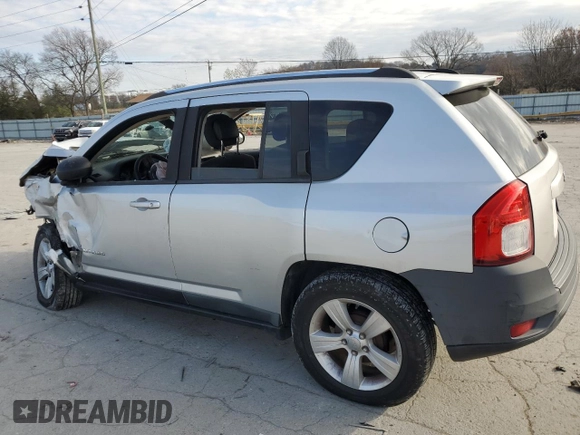 2012 Jeep Compass Sport with VIN 1C4NJCBB5CD503698, listed as a Copart auction lot 83105324 with 0 mi miles and Salvage Title. Bid and sale history available at carsss.com. Image 2.