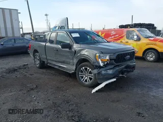 2021 Ford F-150 XL with VIN 1FTEX1EP7MKE31474, listed as a IAAI auction lot 41487560 with 38,030 mi miles and . Bid and sale history available at DreamBid. Image 1.