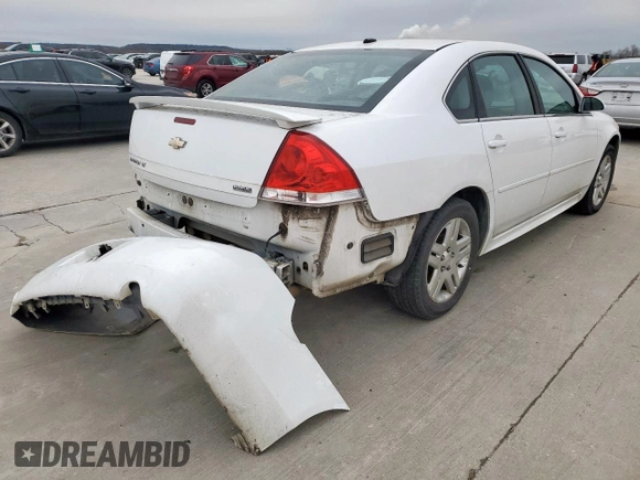 2012 Chevrolet Impala LT Fleet with VIN 2G1WG5E32C1159755, listed as a Copart auction lot 45648655 with 152,442 mi miles and Salvage Title. Bid and sale history available at DreamBid. Image 3.