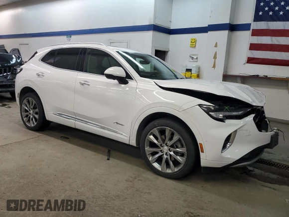 2021 Buick Envision Avenir with VIN LRBFZSR49MD053875, listed as a Copart auction lot 85765554 with Not Provided miles and Salvage Title. Bid and sale history available at carsss.com. Image 4.