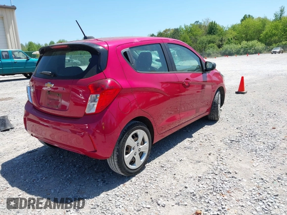 2020 Chevrolet Spark LS with VIN KL8CB6SAXLC418092, listed as a IAAI auction lot 42054747 with 42,295 mi miles and . Bid and sale history available at DreamBid. Image 4.