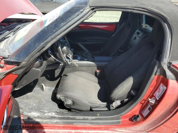 2016 Mazda MX-5 Miata Club with VIN JM1NDAC77G0114385, listed as a Copart auction lot 46926455 with 101,855 mi miles and Salvage Title. Bid and sale history available at carsss.com. Image 7.