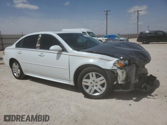2013 Chevrolet Impala LT with VIN 2G1WG5E32D1174645, listed as a Copart auction lot 51275005 with 80,407 mi miles and Salvage Title. Bid and sale history available at DreamBid. Image 4.