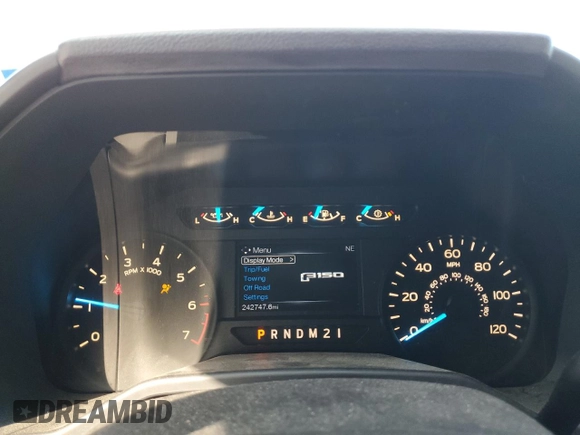 2015 Ford F-150 XLT w/HD Payload Pkg with VIN 1FTFW1EG6FFA02457, listed as a Copart auction lot 52121515 with 242,747 mi miles and Salvage Title. Bid and sale history available at carsss.com. Image 9.
