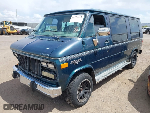 1995 Chevrolet Chevy Van с VIN 1GBEG25K8SF251943, выставлен на аукционе IAAI как лот 41954362 с пробегом 198 371 миль миль и . История ставок и продаж доступна на DreamBid. Изображение 2.