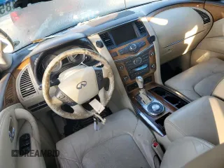 2012 Infiniti QX56 7-passenger with VIN JN8AZ2NF7C9515536, listed as a Copart auction lot 54954855 with Not Provided miles and Salvage Title. Bid and sale history available at carsss.com. Image 8.