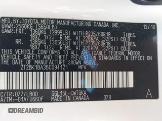 2011 Lexus RX 350 z VIN 2T2BK1BA3BC094121, wystawiony jako IAAI lot #42213608 z przebiegiem 200 207 mil mil oraz . Historia ofert i sprzedaży dostępna na DreamBid. Obrazek 9.