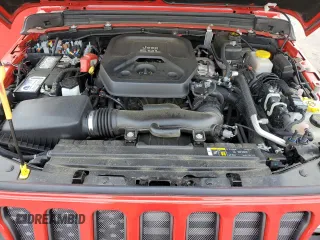 2018 Jeep Wrangler Unlimited Rubicon z VIN 1C4HJXFN3JW279812, wystawiony jako Copart lot #55626055 z przebiegiem 53 115 mil mil oraz Szkoda całkowita • Salvage title. Historia ofert i sprzedaży dostępna na DreamBid. Obrazek 12.