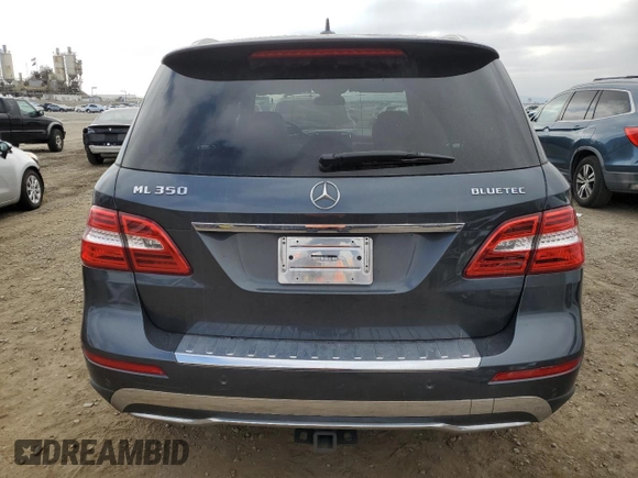 2014 Mercedes-Benz M 350 with VIN 4JGDA2EB9EA414993, listed as a Copart auction lot 43284585 with 163,067 mi miles and Salvage title. Bid and sale history available at DreamBid. Image 6.
