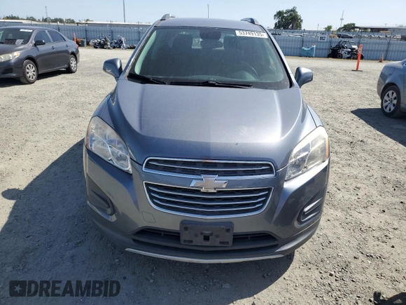 2015 Chevrolet Trax LT with VIN KL7CJLSB7FB117210, listed as a Copart auction lot 53749135 with 103,065 mi miles and Salvage Title. Bid and sale history available at carsss.com. Image 5.