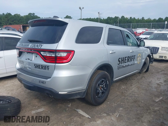 2023 Dodge Durango Pursuit with VIN 1C4SDJFT5PC629959, listed as a IAAI auction lot 40274866 with 6,877 mi miles and . Bid and sale history available at DreamBid. Image 4.