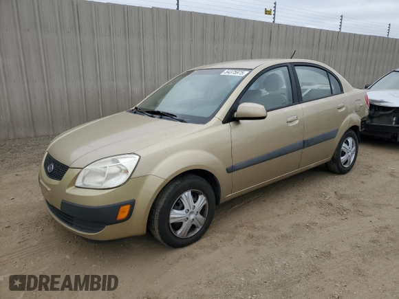 2009 Kia Rio LX with VIN KNADE223496549097, listed as a Copart auction lot 54375975 with 140,882 mi miles and Salvage Title. Bid and sale history available at DreamBid. Image 1.