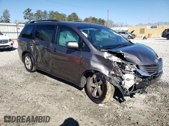 2016 Toyota Sienna LE AAS with VIN 5TDKK3DC7GS691821, listed as a Copart auction lot 46856565 with 160,114 mi miles and Non Repairable. Bid and sale history available at carsss.com. Image 4.