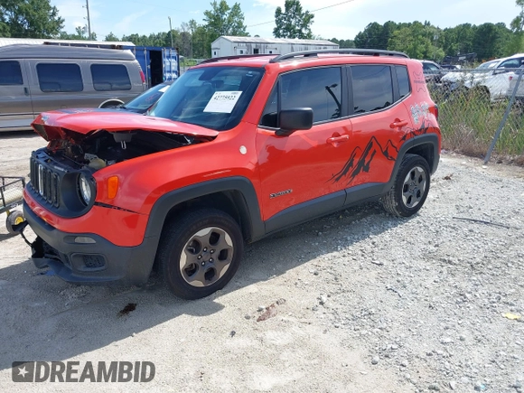 2017 Jeep Renegade Sport with VIN ZACCJAABXHPF61957, listed as a IAAI auction lot 42775922 with 124,571 mi miles and . Bid and sale history available at DreamBid. Image 22.
