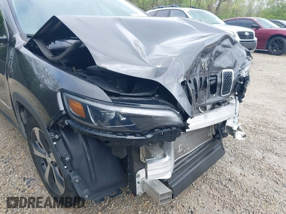 2019 Jeep Cherokee Limited with VIN 1C4PJLDB8KD144495, listed as a IAAI auction lot 42181188 with 114,214 mi miles and . Bid and sale history available at DreamBid. Image 19.