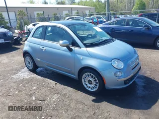 2013 FIAT 500 Lounge with VIN 3C3CFFCR9DT580869, listed as a IAAI auction lot 41983858 with 179,836 mi miles and . Bid and sale history available at DreamBid. Image 1.