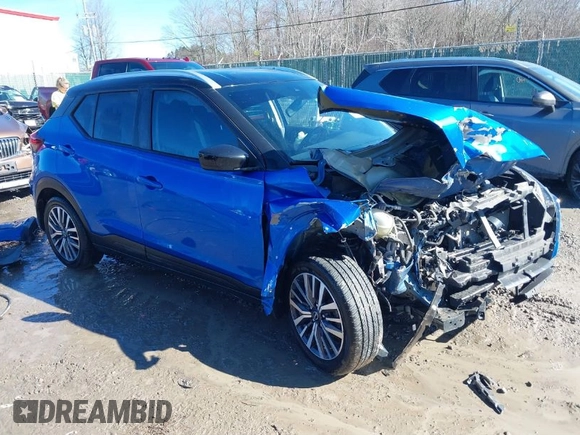2022 Nissan Kicks SV with VIN 3N1CP5CV1NL510786, listed as a IAAI auction lot 41600316 with 82,374 mi miles and . Bid and sale history available at carsss.com. Image 1.