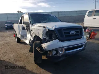 2008 Ford F-150 XL with VIN 1FTPX12568KD70183, listed as a Copart auction lot 60864785 with 268,936 mi miles and Salvage title. Bid and sale history available at DreamBid. Image 4.