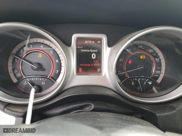 2014 Dodge Journey SXT with VIN 3C4PDCBB8ET180177, listed as a Copart auction lot 44588845 with 82,774 mi miles and Salvage Title. Bid and sale history available at carsss.com. Image 9.