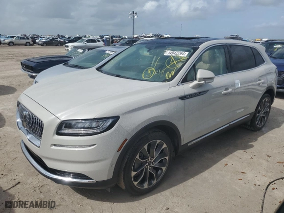 2022 Lincoln Nautilus Reserve with VIN 2LMPJ6K97NBL06175, listed as a Copart auction lot 82262434 with NaN miles and Non Repairable. Bid and sale history available at carsss.com. Image 1.