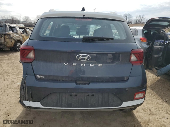 2021 Hyundai Venue SEL with VIN KMHRC8A31MU081607, listed as a Copart auction lot 47760975 with 62,383 mi miles and Salvage Title. Bid and sale history available at carsss.com. Image 6.
