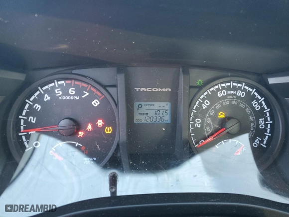 2016 Toyota Tacoma SR5 with VIN 5TFAX5GN3GX061889, listed as a Copart auction lot 87126454 with 120,366 mi miles and Salvage Title. Bid and sale history available at carsss.com. Image 9.