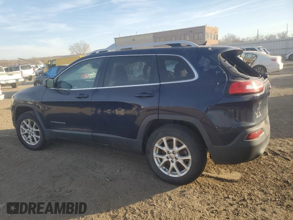2014 Jeep Cherokee Latitude with VIN 1C4PJMCSXEW260457, listed as a Copart auction lot 76585553 with 84,957 mi miles and Salvage Title. Bid and sale history available at carsss.com. Image 2.