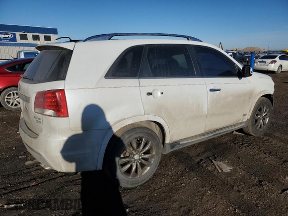 2013 Kia Sorento SX with VIN 5XYKWDA23DG381678, listed as a Copart auction lot 46503395 with 119,364 mi miles and Salvage Title. Bid and sale history available at carsss.com. Image 3.